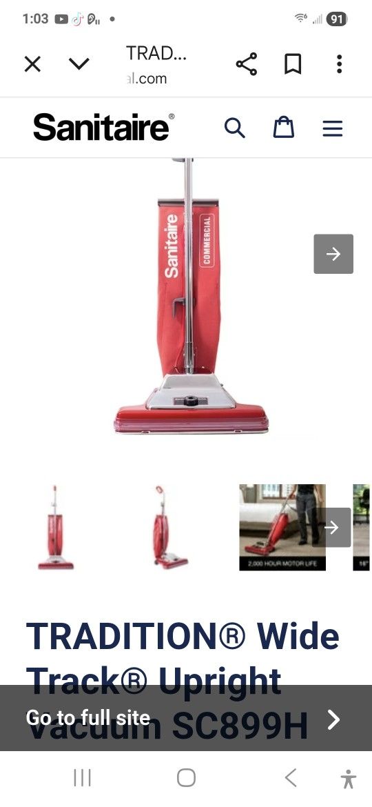 TRADITION® Wide Track® Upright Vacuum SC899H