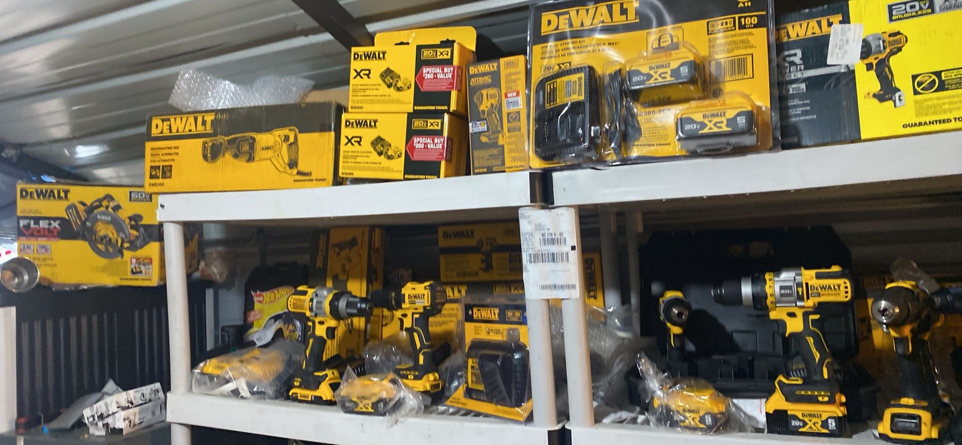 New tools, in good condition. Prices vary, ranging from $50 -$ 99 to $580 . There is a one month warranty , the money is not returned, only credit