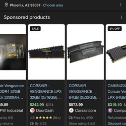 Corsair Vengeance 64GB 2x32 