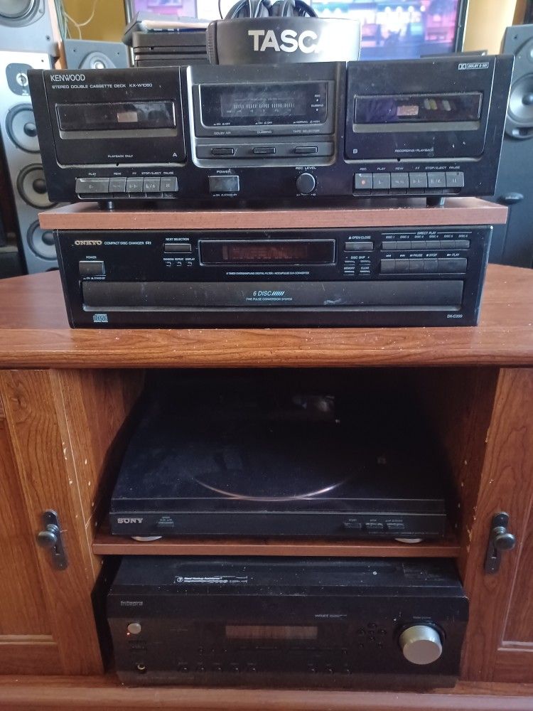 VINTAGE STEREO STACK WITH BLUETOOTH RECEIVER $500 FINAL PRICE READ DESCRIPTION AND SEE π ALL PICTURES