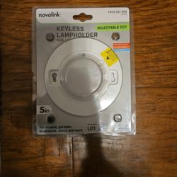 5 Inch Keyless Lamp Holder LED Style Multicolor Select