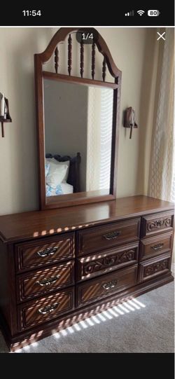 Solid wood vintage bedroom set