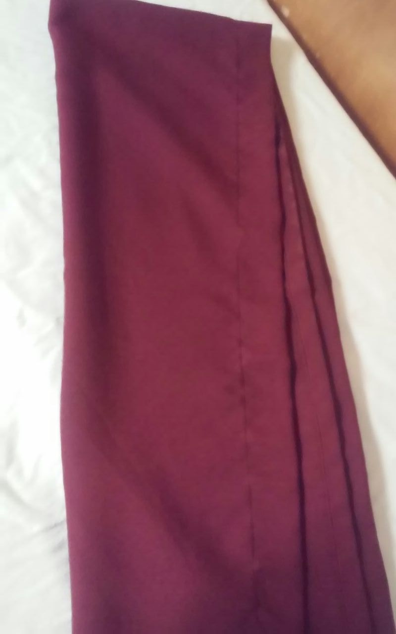 Samoan maroon ie lava lava size 44 to 48 in