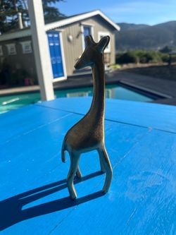 Vintage Brass Giraffe Figurine