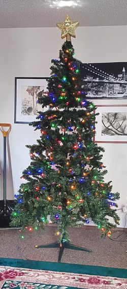 Christmas tree with lights