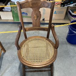 vintage/antique cane bottom chair 1(contact info removed)?