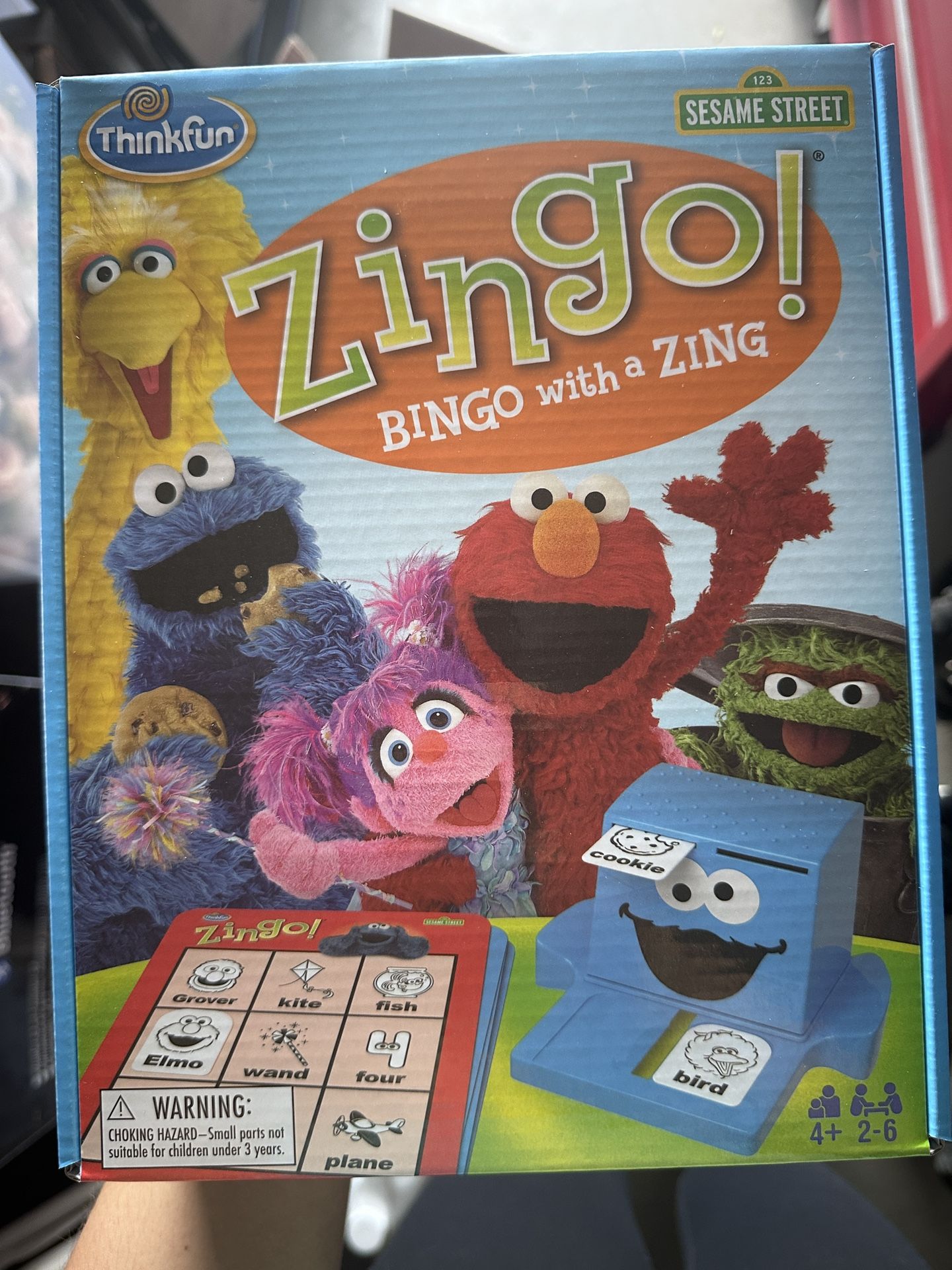 ThinkFun Zingo! Sesame Street Board Game