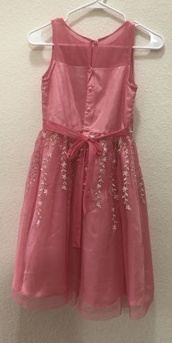 Embroidered Pink Dress