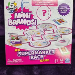 5 surprise Mini Brand Supermarket Race Game