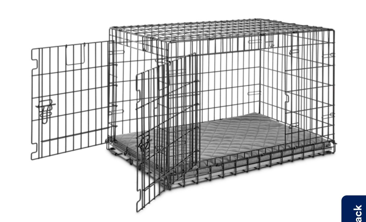  Ultra Tough 2-Door Folding Dog Crate