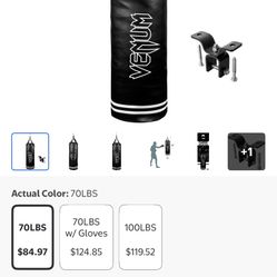 Venum Classic 70 lb Heavy Punching Bag