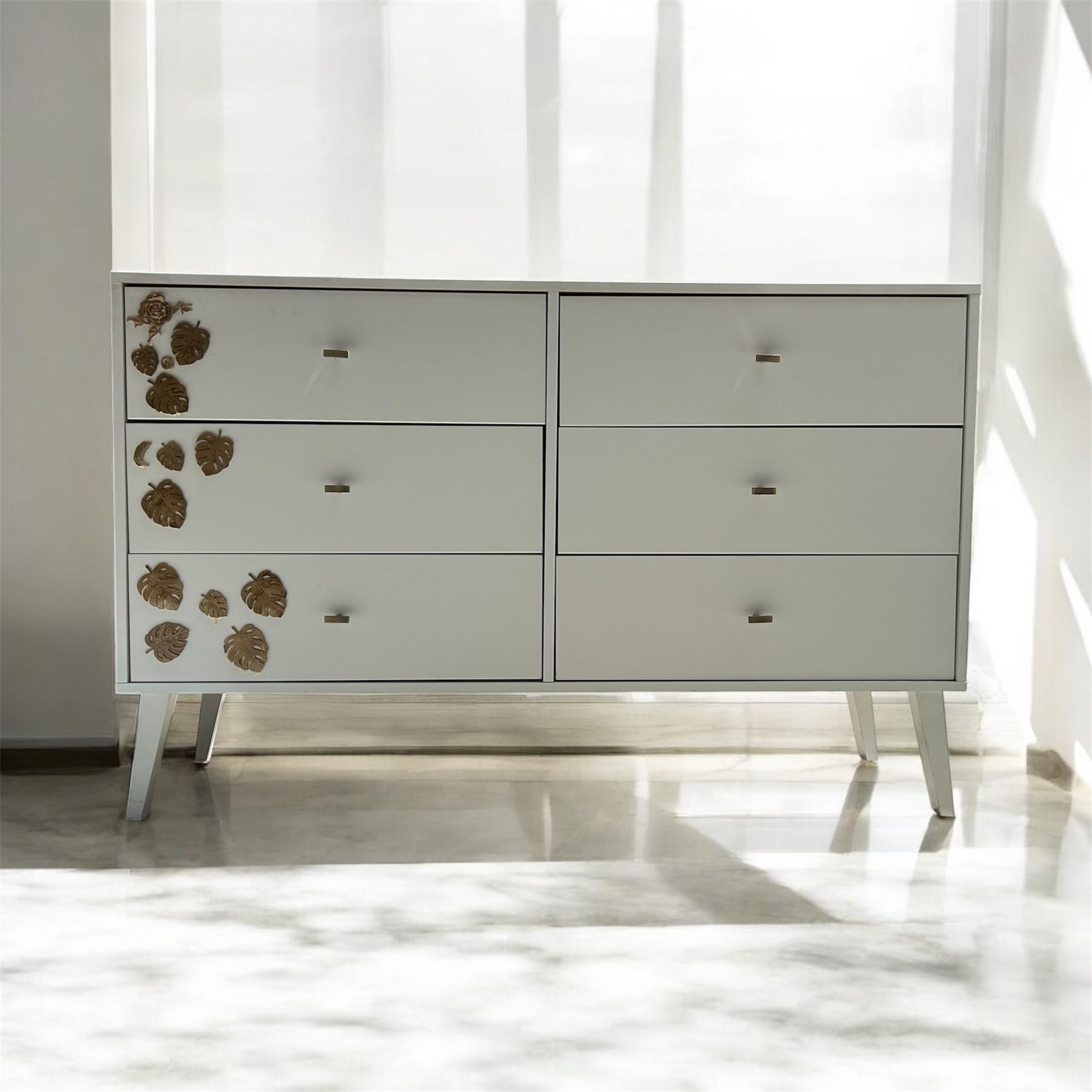 MCM White dresser / Credenza