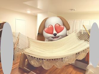 Hamaca Hecha De Manila Y Madera