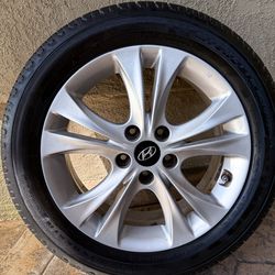 17" OEM Hyundai Sonata Wheels & Tires (Set of 4)