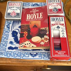 Hoyle Playing Cards Poker Chips And Book