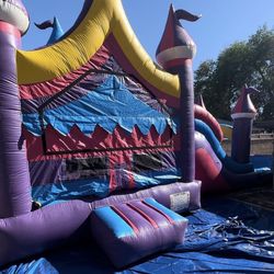 Bounce House With Slide Jumper 