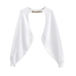 Women's Sexy Angelic Cardigan - Knitted Sweater/Shrug - White