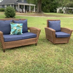 Wicker Set With Rocker