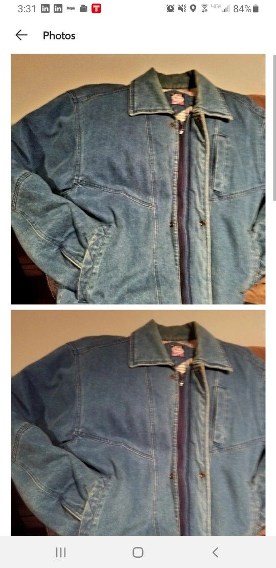 Vintage! Rugged Mack Trucks Jean Jacket Adult LG