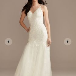 Davids Bridal Wedding Dress (Size 14) 