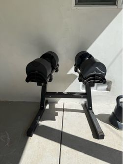 NÜOBELL ADJUSTABLE DUMBBELLS (80 Ibs Each)
