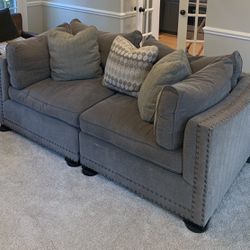 Havertys Grey Sofa