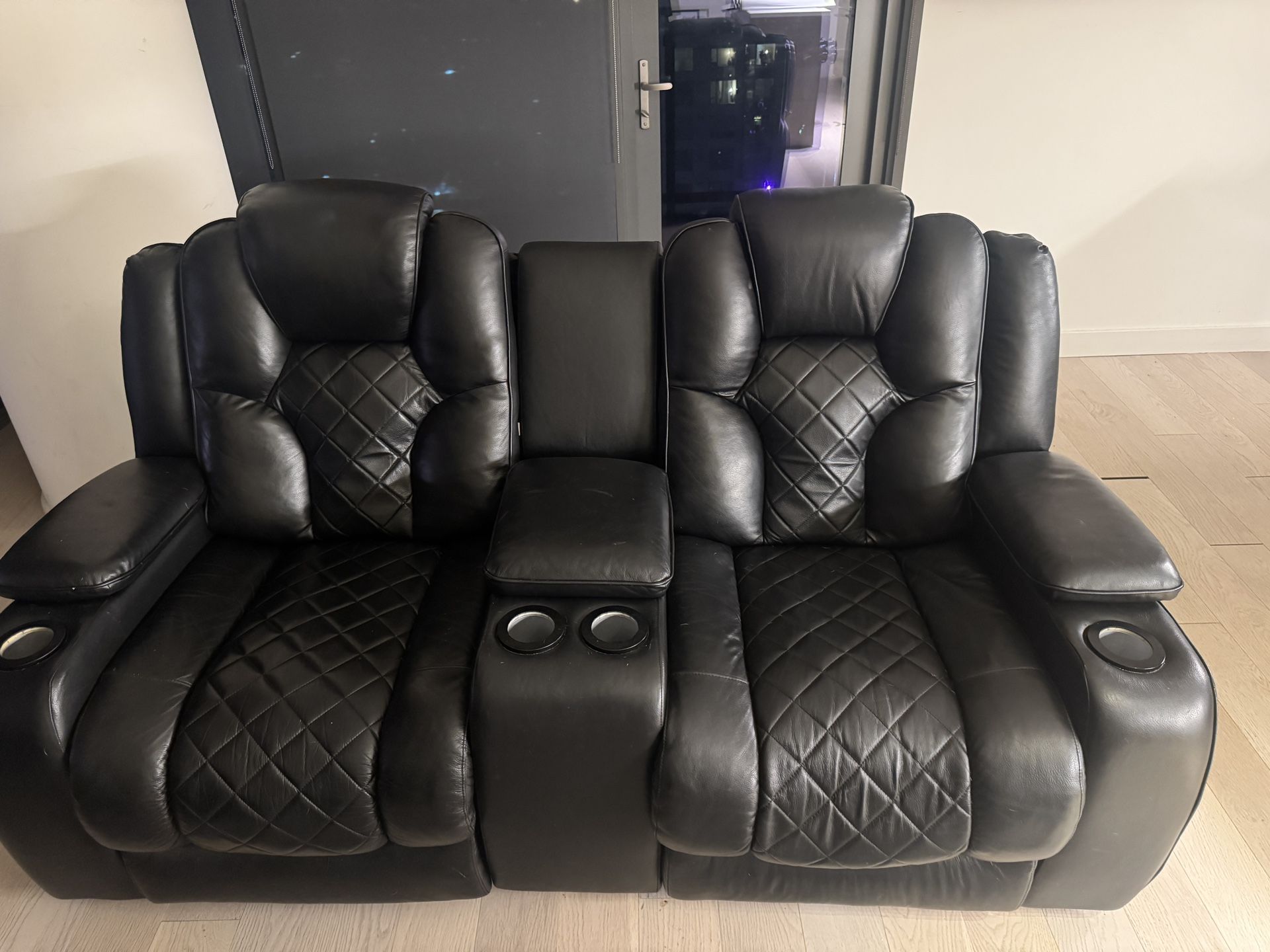 Black Leather Couches