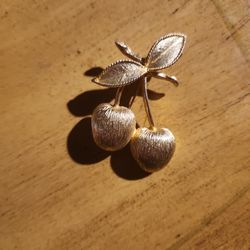 Vintage Sarah Coventry Cherry Pin