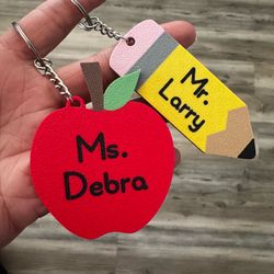 Teacher keychains
