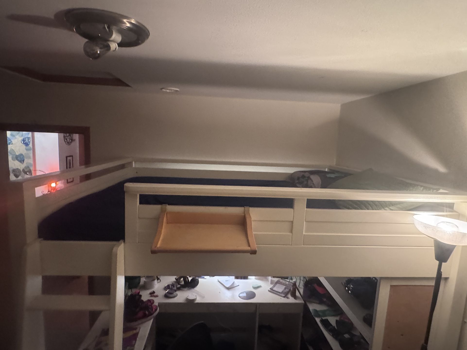 Loft Bed Full Size Memory Foam Mattress Included