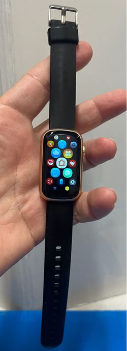 FITVII Slim Fitness tracker waterproof Smart watch- Black/Gold