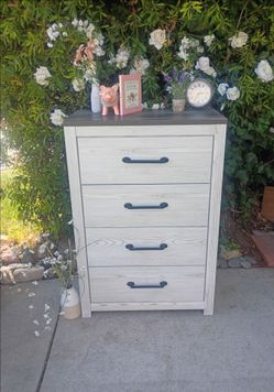 Dresser Rustic Style Four Drawers 34" W X 15 1/2" D X 47" T