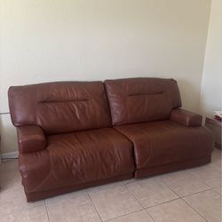 Leather Recliner Couch