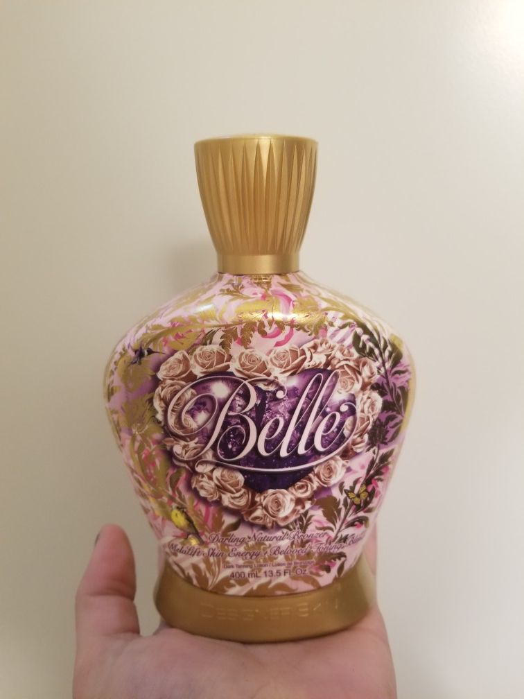 Belle designer skin bringing tanning lotion with melalift skin energy