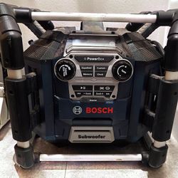Bosch Powerbox PB360S Radio Boombox Job Site Battery Charger Media Power Bay