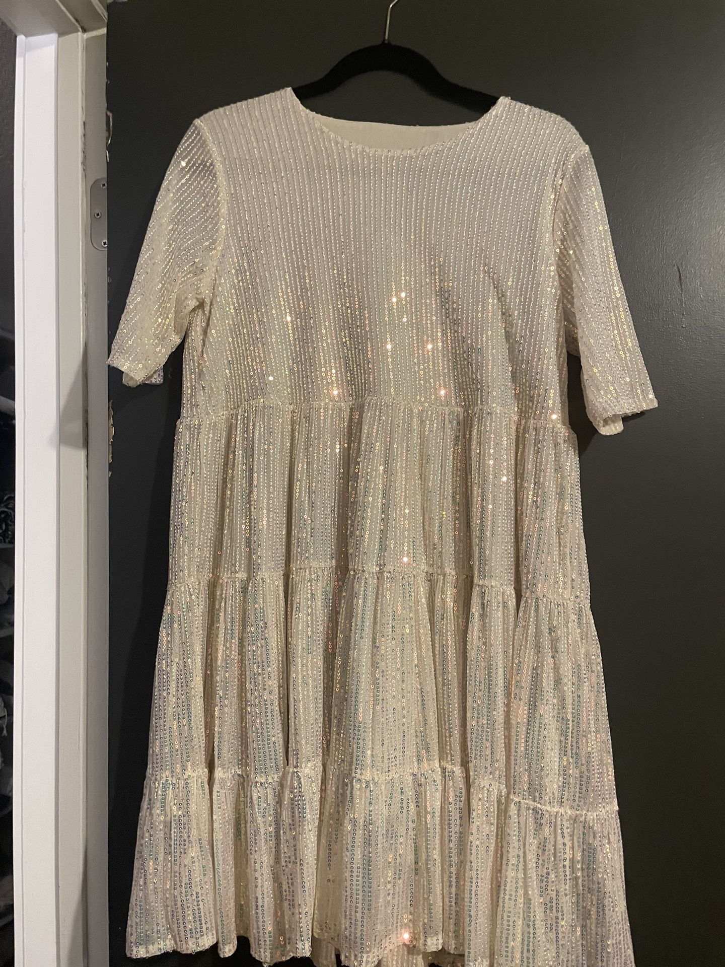 Babydoll Sequin Dress