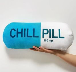 Chill Pill Novelty Bolster Pillow