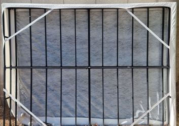 Metal queen bed frame