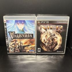 Valkyria Chronicles, & NIER  (Sony PlayStation 3)  PS3 Game Brand New Factory Sealed