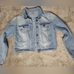 High Way Jean Jacket For Girls Size Large Crop Style