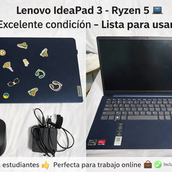 💻 Lenovo IdeaPad 3 – Ryzen 5 – Excelente condición