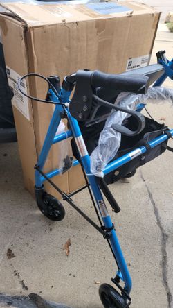 New in Box!!!  Guardian Steel Rollator Walker with Seat and Hand Brakes