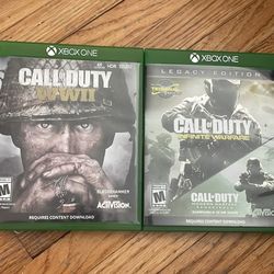 Two X Box ONE Games Rated MATURE  Call Of Duty 