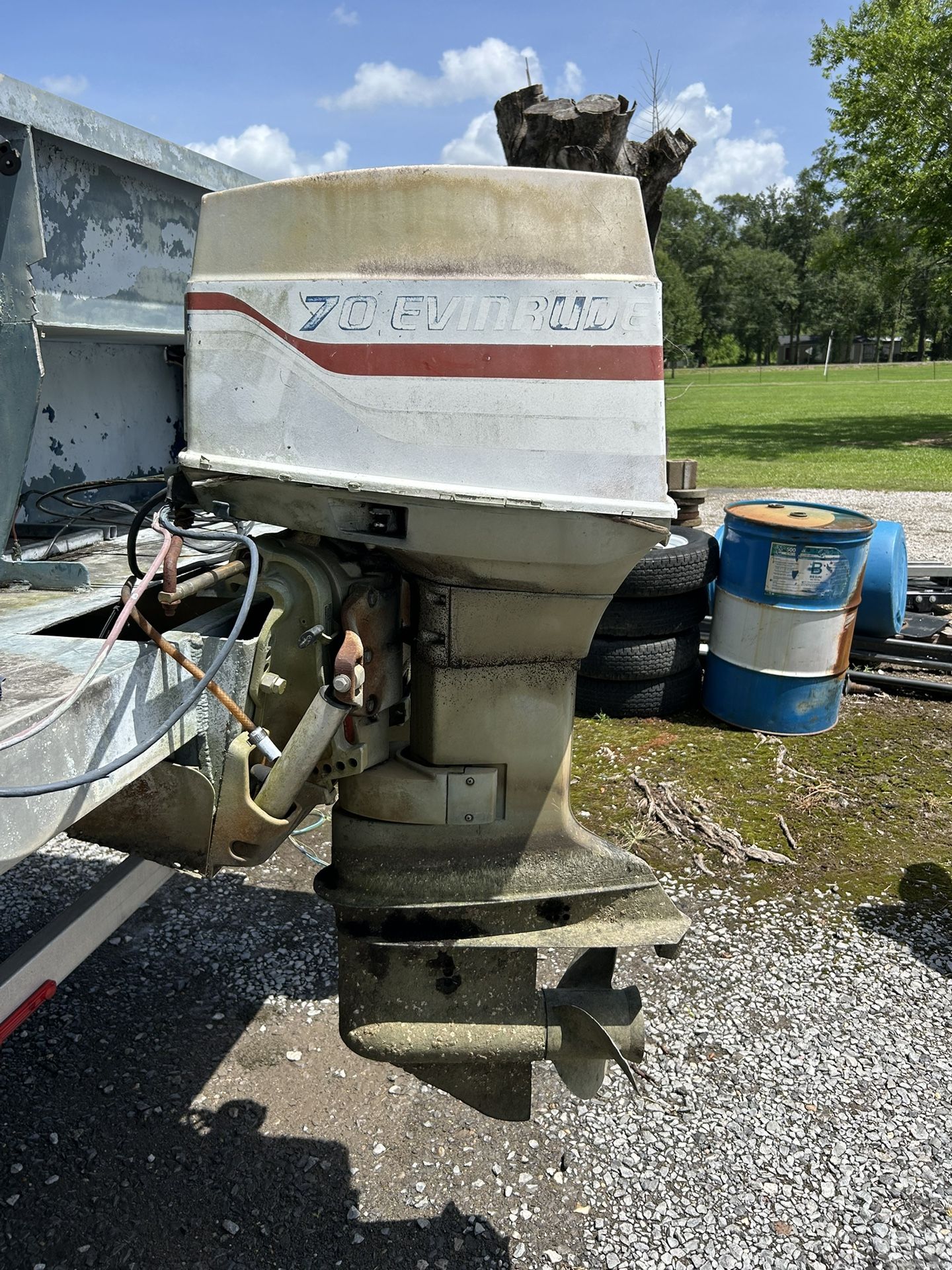 Older Evinrude 70hp Outboard