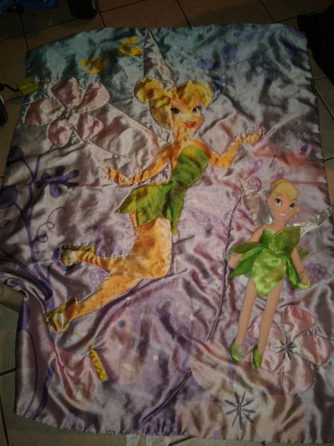 tinkerbell toddler bedding set with plush tinkerbell