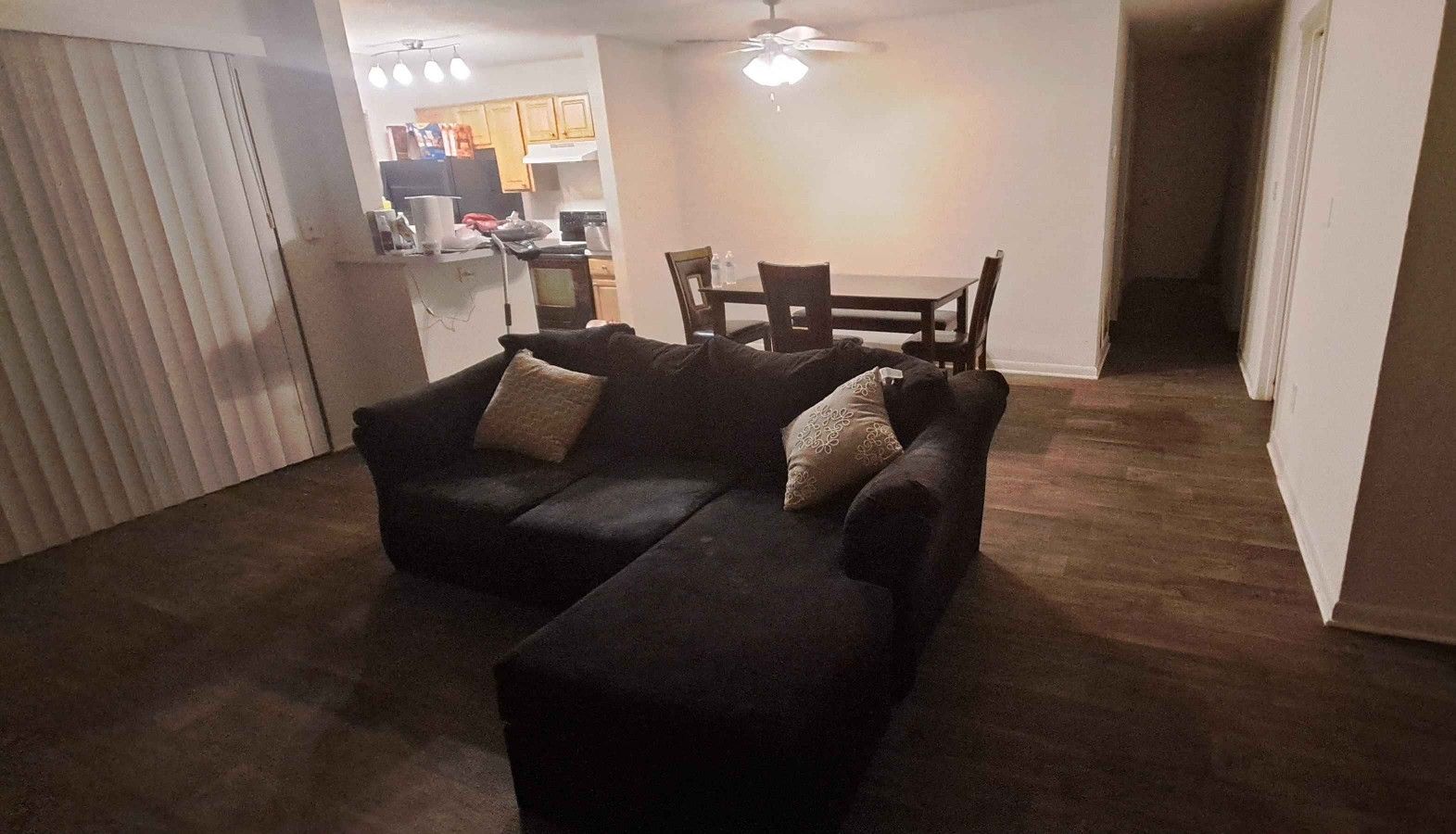 Used Black Couch