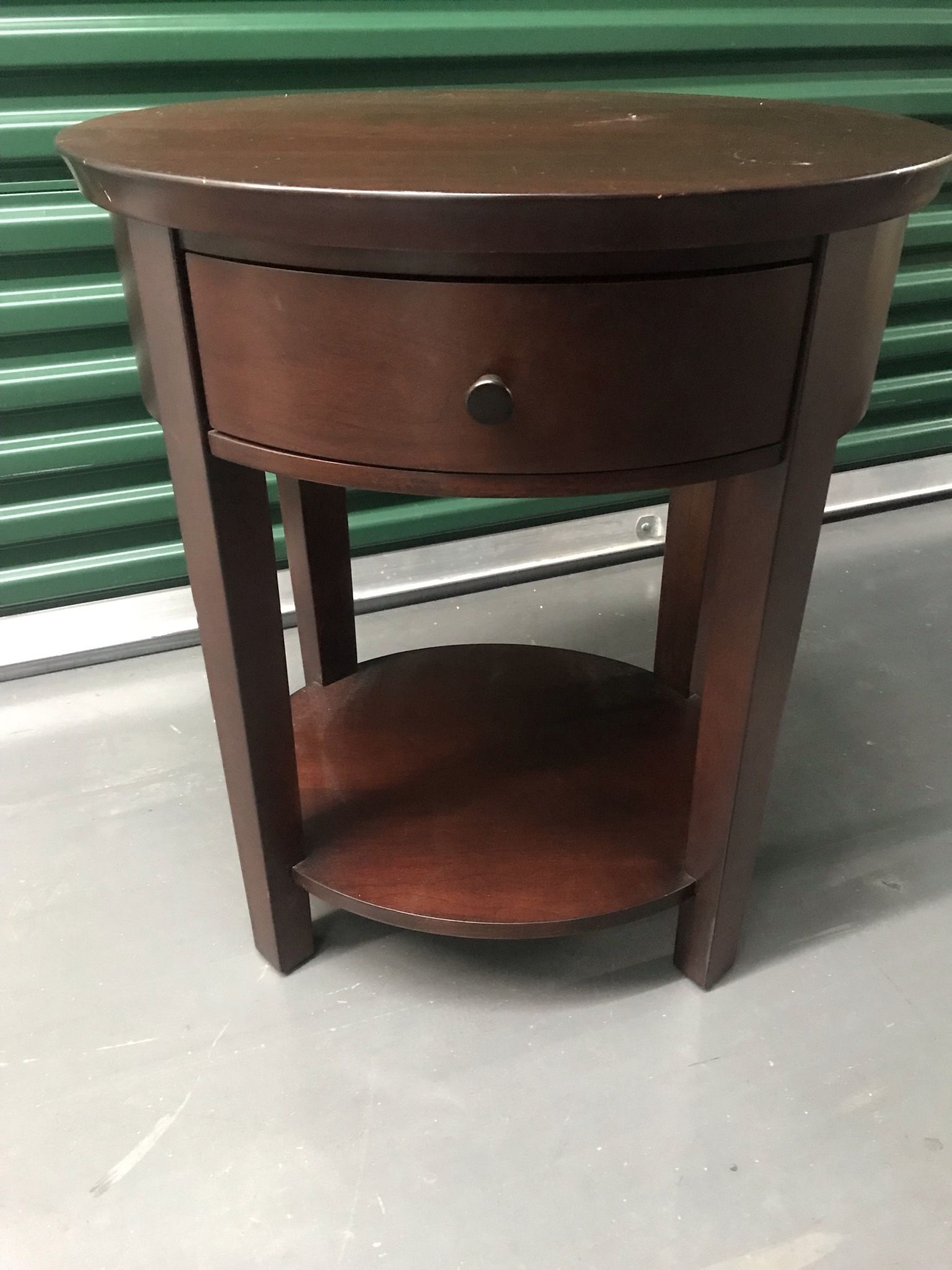Pottery Barn Valencia Oval Bedside Table