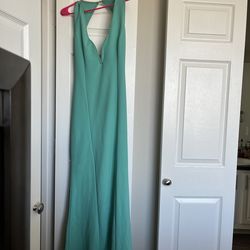 Lulu's Teal Backless Maxi Gown – Formal Evening Dress