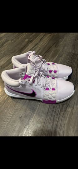 Nike LeBron Witness 8 Barely Grape Hyper Violet Light Bone Obsidian Size 13 Basketball Shoes