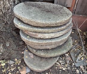 🔘 Vintage Large Oval Concrete Pavers 🔘